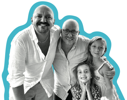 Michael, Wes and family